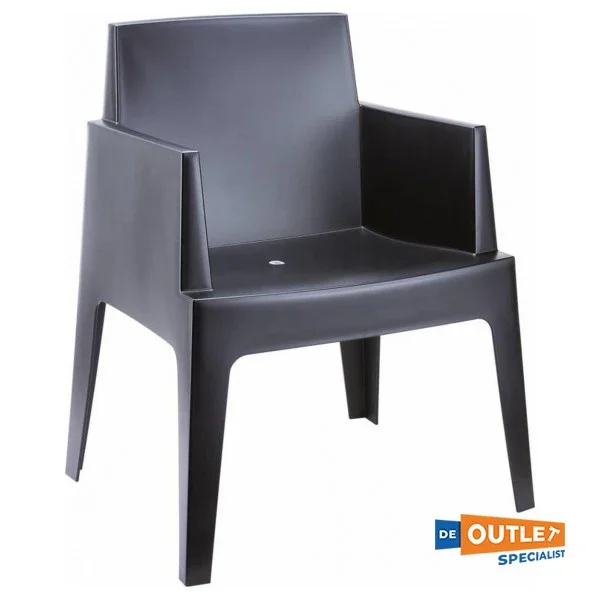 Réduction Garden Impressions Box Plastic Garden chair Black