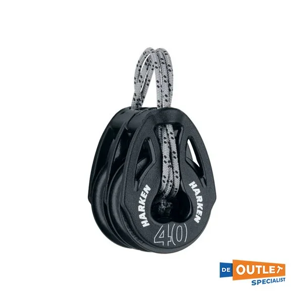 Harken Carbo T2 Double Sheave Block 40 mm - 10 mm Expédition Rapide