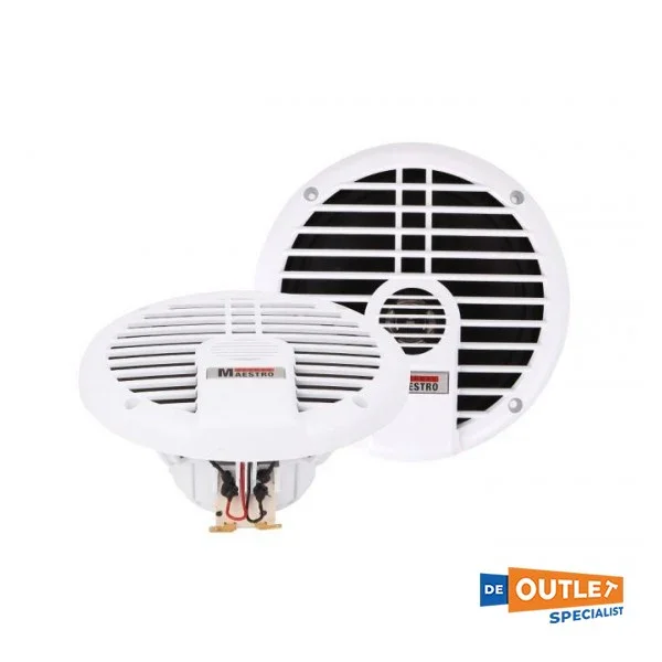 Satisfait Ou Remboursé German Maestro 2-way Waterproof Loudspeaker White 130W