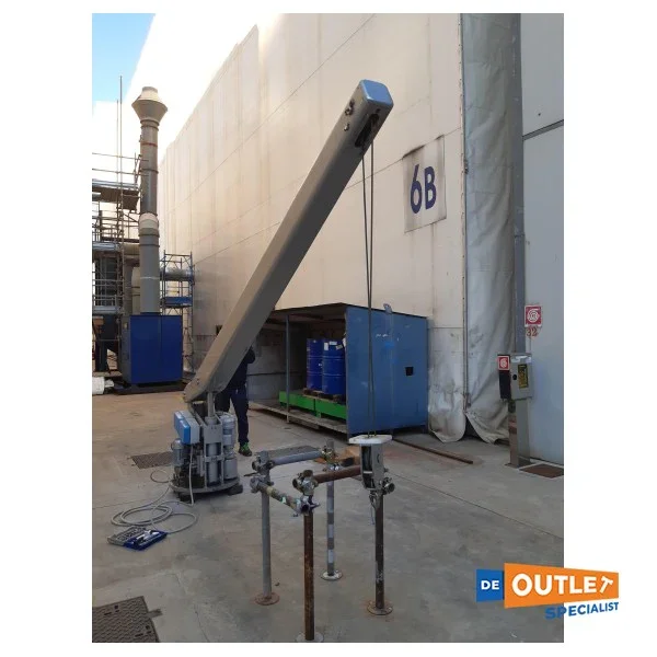 Motomar Electric Flybridge Crane 1000 kg Gray Offre Spéciale