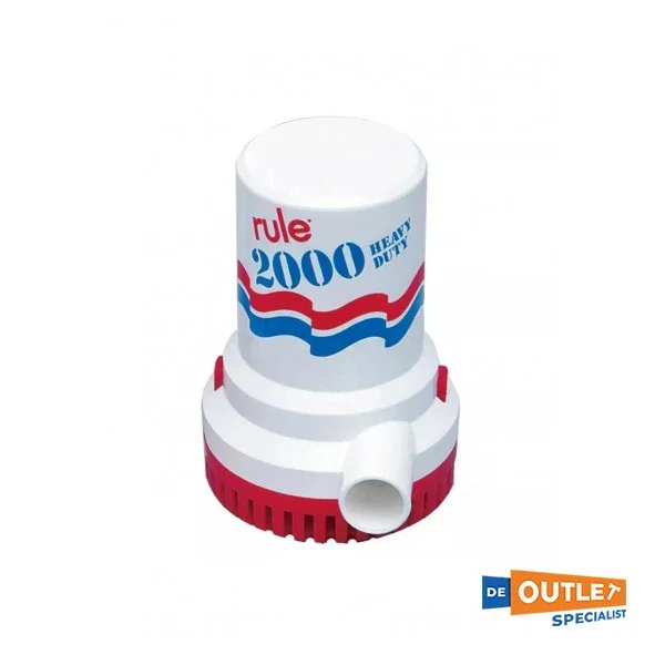 Meilleur Choix Rule 2000 Heavy Duty Bilpomp 12v - 7571 L/H