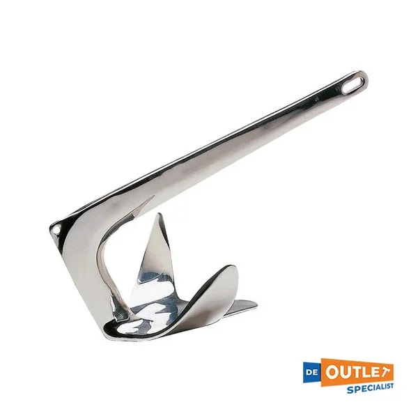 Jusqu'à Épuisement Des Stocks Lewmar 5 kg stainless steel Ploegschaar / Claw Anker - 0058905