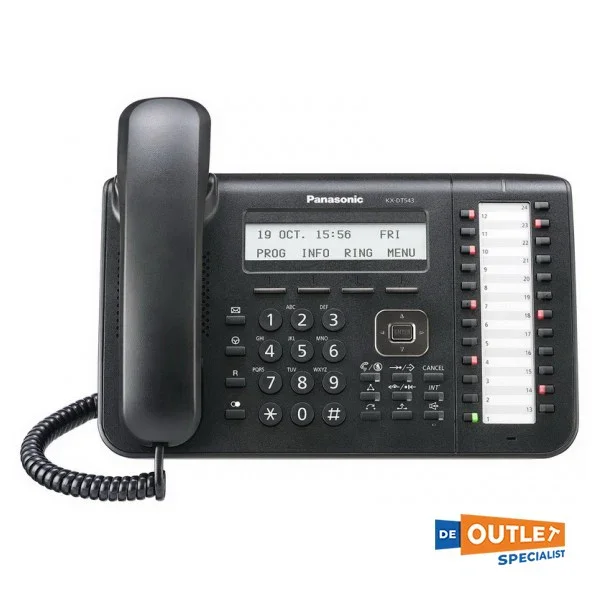Quantité Limitée Panasonic KX-DT543NE System device phone black