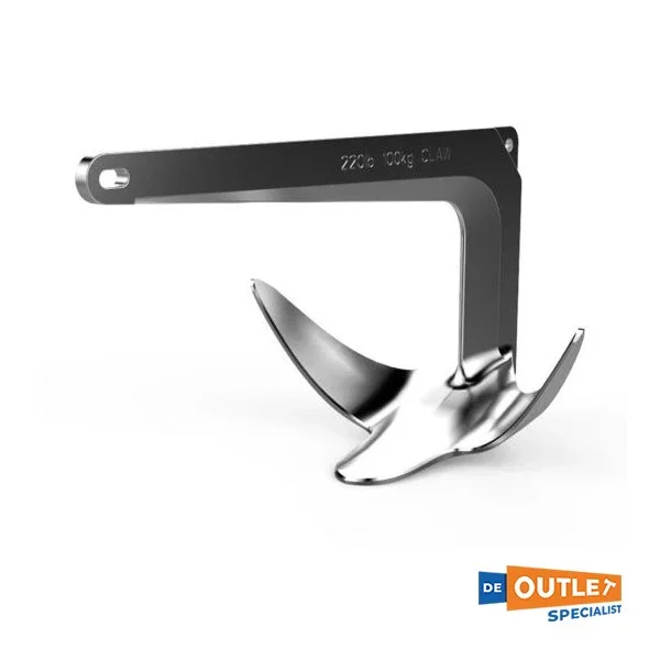 Jusqu'à Épuisement Des Stocks Lewmar Stainless Steel 10 kg / 22 LB Claw Anchor - 0058910
