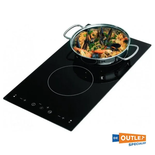 Can PT1356 Ceramic 2-burner hob built-in black Certifié