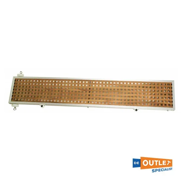 Ceredi Giovanni fixed aluminum gangboard with teak grid 2m Commander Vite