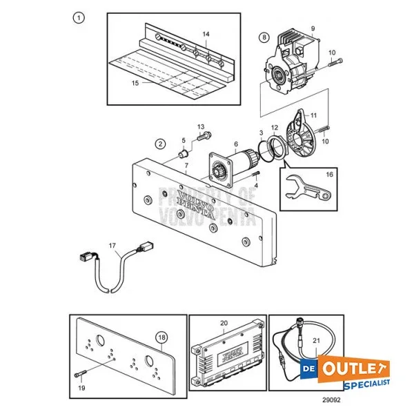 Satisfait Ou Remboursé Volvo Penta IS750 Automatic Interceptor Kit - 21875623