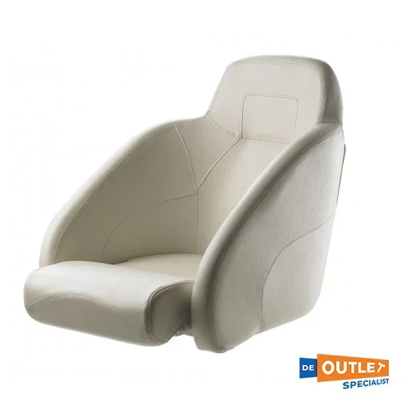 Seulement Aujourd'hui Vetus Queen Foldable Leather Steering Chair White - CHFUS