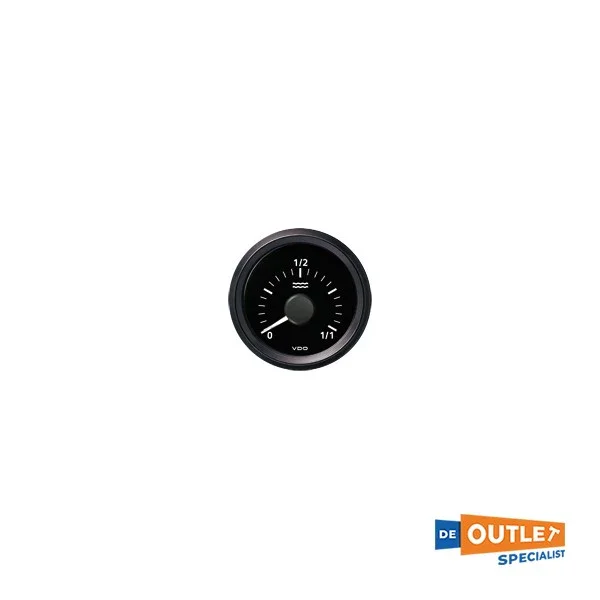 VDO water tank level meter 12V 52 mm black - A2C59510366 Soldes