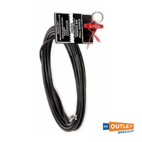 Sea-Fire Smac 22 7.6 meters Safety cable Black-135-022 Jusqu'à Épuisement Des Stocks