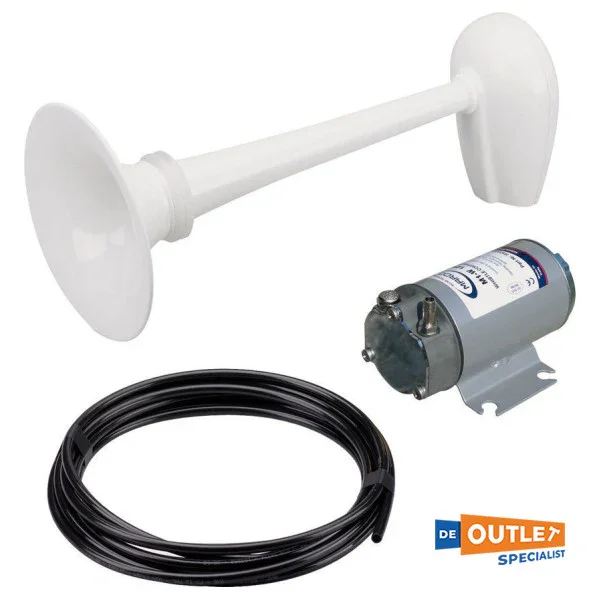 Marco PW2-BB air horn with compressor 12V white 12/20 meters Acheter Direct