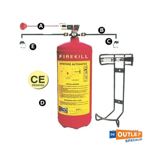 Prix Réduit ABS 12 kg Fire Extuisher System - 31,519.22E