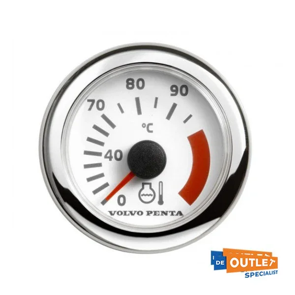 Populaire Volvo Penta Temperature Guage 120 Degree White - 874921