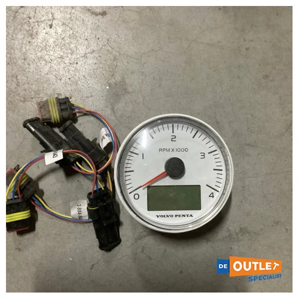 Volvo Penta EVC Tachometer 4000 RPM White - 21628159 Bon Marché