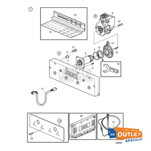 Volvo Penta IS750 Interceptor Kit Complete - 21875623 Offre Du Jour