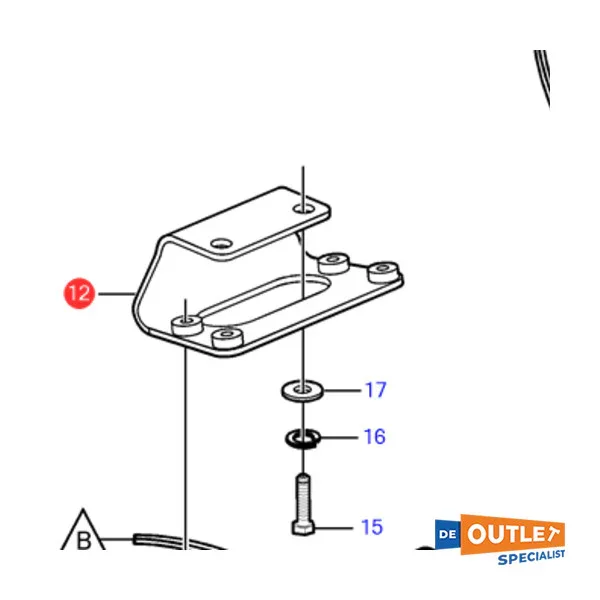 Promotion Volvo Penta Bracket for ACP - 3863309