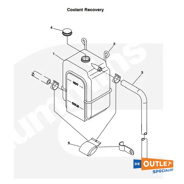 Achat Immédiat Cummins Marine Coolant Recovery Bottle Kit - 0130-3574