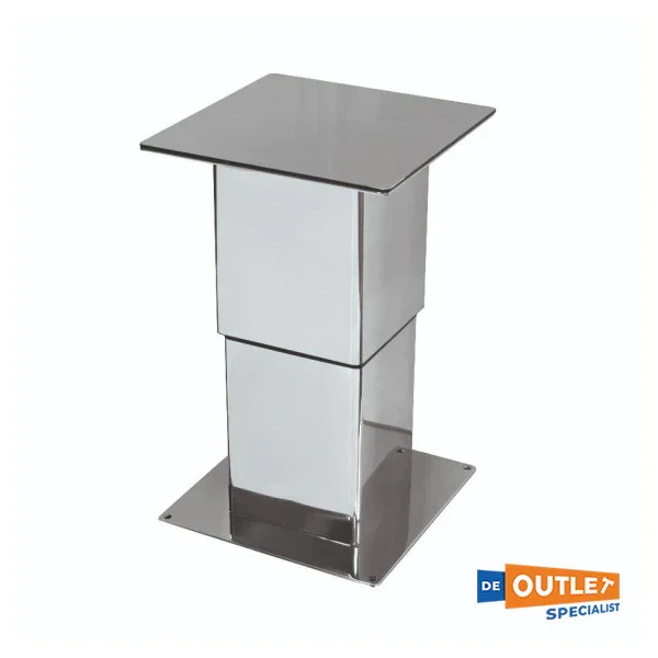 Besenzoni T277 Stainless Steel Electric Table Pedestal Square 380 - 730 mm Meilleur Prix