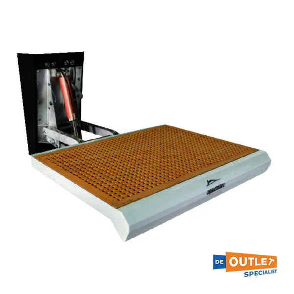 Quantité Limitée Opacmare 5227 Single Arm Stainless Steel Hydraulic Tender Lift 600 kg 12V