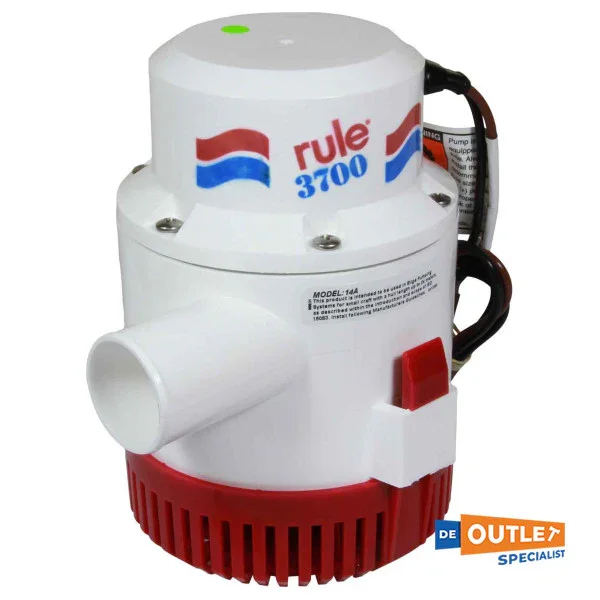 Meilleure Vente Rule 14a 3700 Heavy Duty 12V Bilpomp 14010 l/hour - 14a