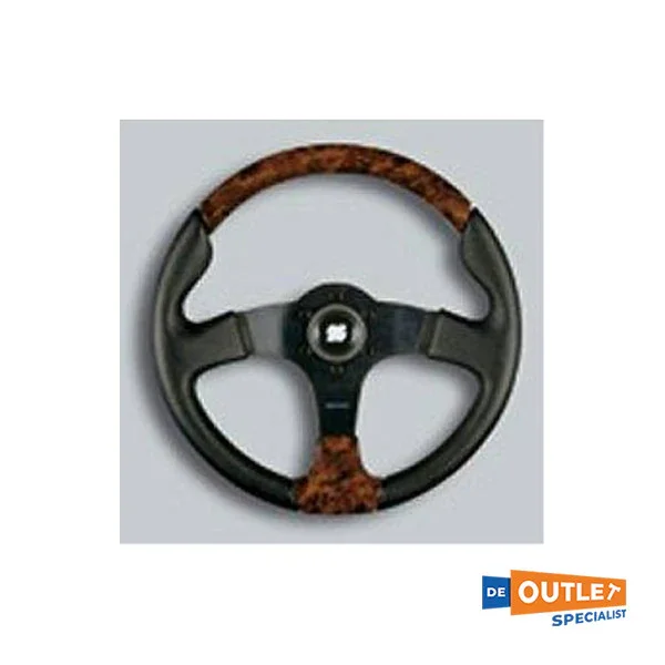 Ultraflex Burano Brown Steering Wheel 350 mm - 64292D Offre Exclusive