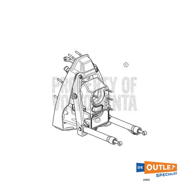Volvo Penta DPS -D Transom Shield Kit - 22865044 Meilleure Vente