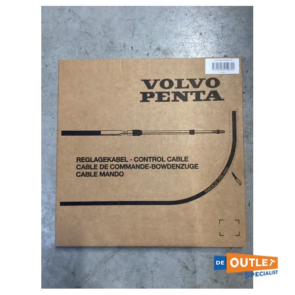 Volvo Penta Engine Steering Cable 4.3 meters Black Low Friction - 21407227 Meilleur Prix
