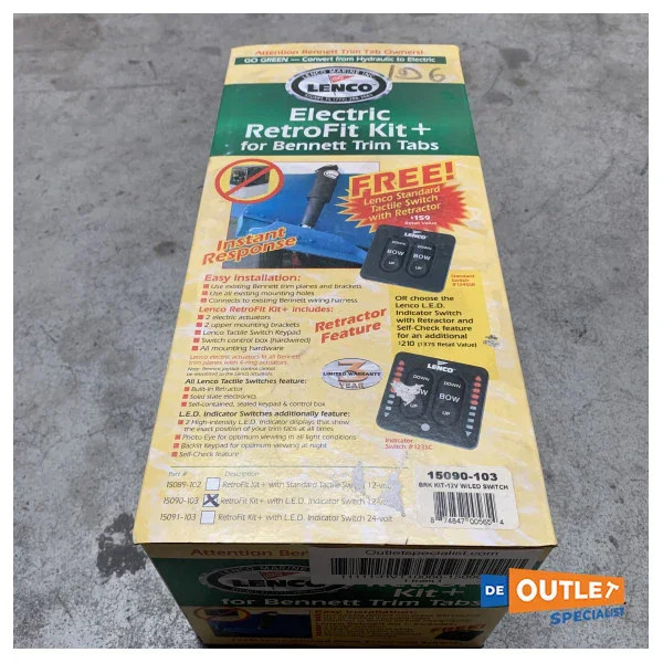 Lenco Retrofit Kit with LED indicator Switch + Controller 12V - 15090-103 Top Vente