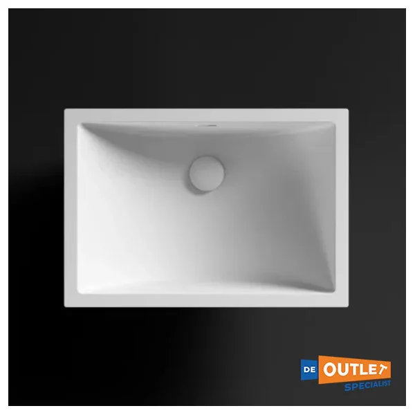 Baars and Bloemhoff Snaired Washbasin White 400 x 320 - CB483 S -28 Must-Have