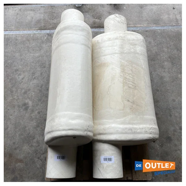 GRP Waterlock Marine Silencer 200 mm White New Old Stock - 140044G Quantité Limitée