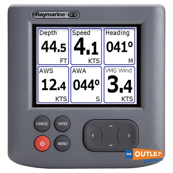 Vente Directe Raymarine ST70 Multifunctional NMEA2000 Color Display - E22105