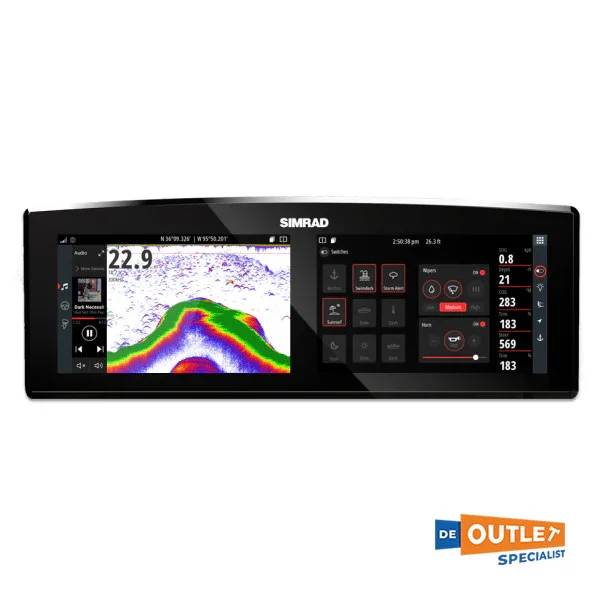 Prix Bas Simrad 2 x 12 inch Multifunctional Information Display 12/24V-000-14941-001