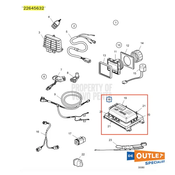 Volvo Penta EVC -E Battery Management System - 22645632 Offre Du Jour