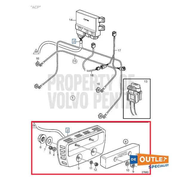 Volvo Penta ACP IPS Anti Corrosion Protection System Kit - 21269835 Vente Directe