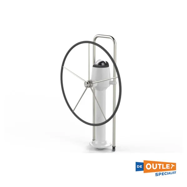 Oceanhelm Pacific White Steering Pedestal System Kit Wired - Set0H06 Bon Plan
