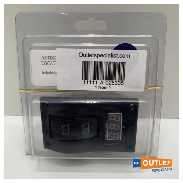 Bon Plan Allpa Switch panel Black 12V with amper meter - 025335