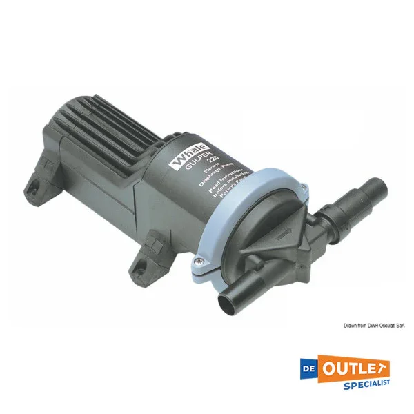 Soldes Whale Gulper 24v Black Water toilet Pump - 16.155.40