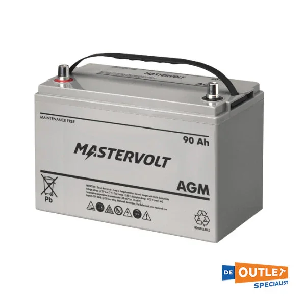 Mastervolt maintenance -free AGM battery 12V - 90 AH - 62000900 Vente Flash