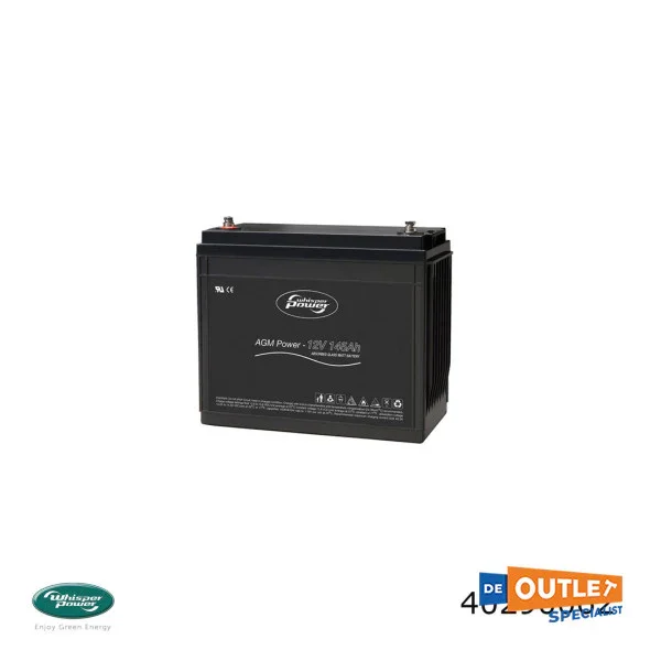 Top Vente Whisper Power maintenance -free AGM battery 12V - 145 AH - 40290062