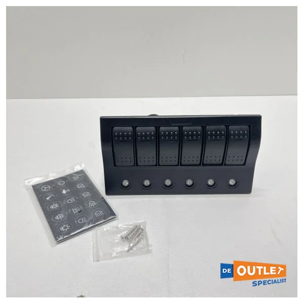 Allpa Switch panel 6-fold 12V Nouveauté