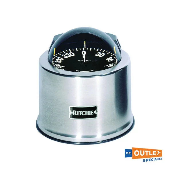 Ritchie SP-5 5 inch Globemaster Compass Black Sokkel Used Remise