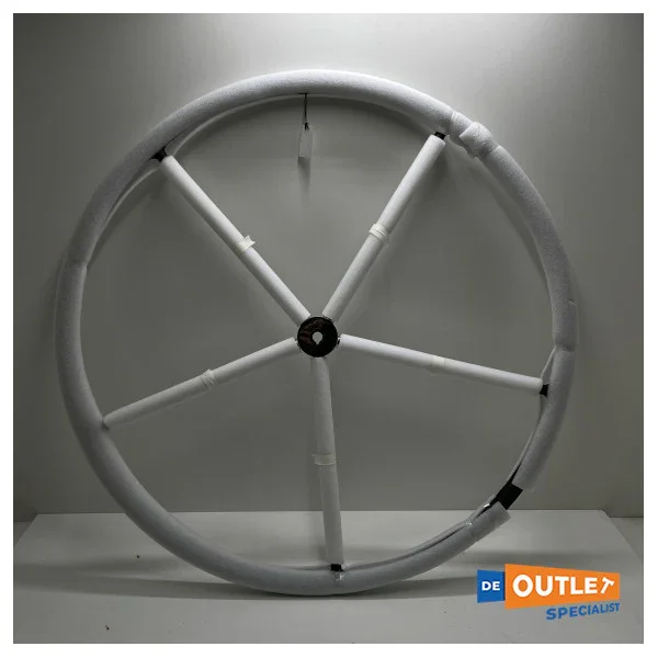 Jefa Stainless Steel 6 -Spoke Steering Wheel 900 mm with Leather - 141790 Prix Cassé