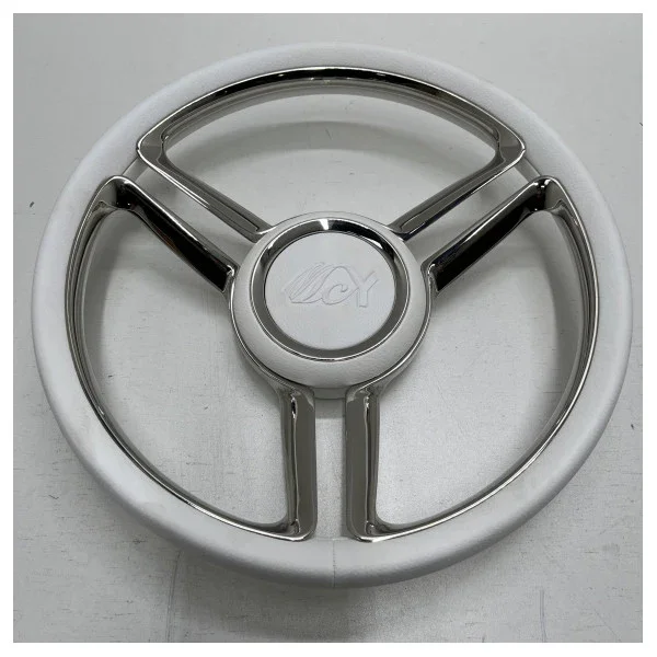 Isotta Mesola 350 mm Stainless Steel 3-Spoke Steering Wheel Paiement Sécurisé