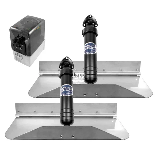 Bennett 18 x 9 inch Hydraulic Trim Tab Kit Without Display 12V - BNTIM189 Must-Have