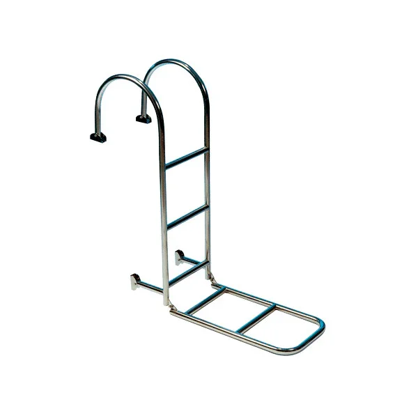 Paiement Sécurisé Allpa Fixed stainless steel swimming staircase 5 steps for cover assembly - 110047
