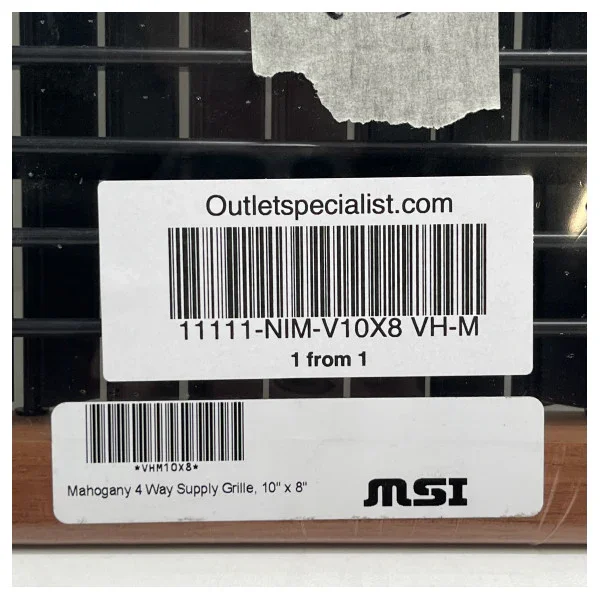 Prix Choc Dometic MSI 10 x 8 inch air conditioning outlet Grill Mahogany - V10x8 VH -M