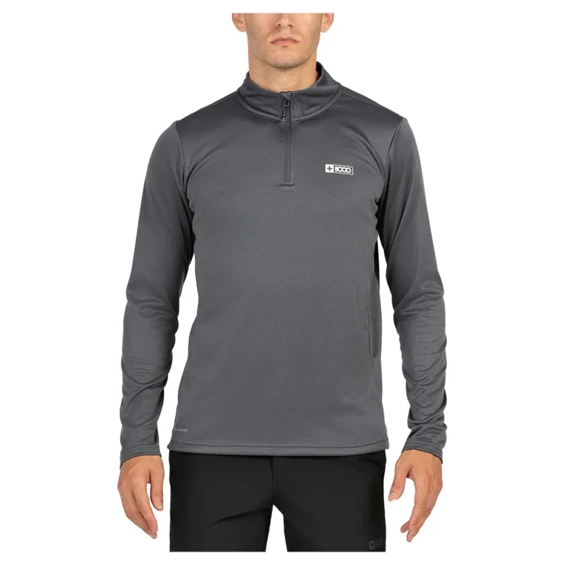 +8000 T-shirt à manches longues avec demi-zip Portu Jusqu'à Épuisement Des Stocks