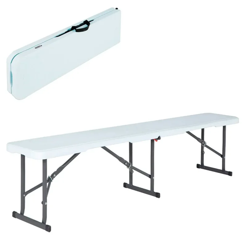 Bon Marché Lifetime Banc pliant de camping 183x29x42 cm