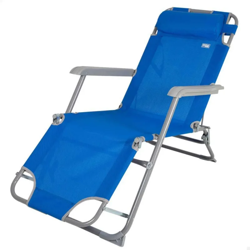 Aktive Chaise longue inclinable avec coussin Retour Gratuit