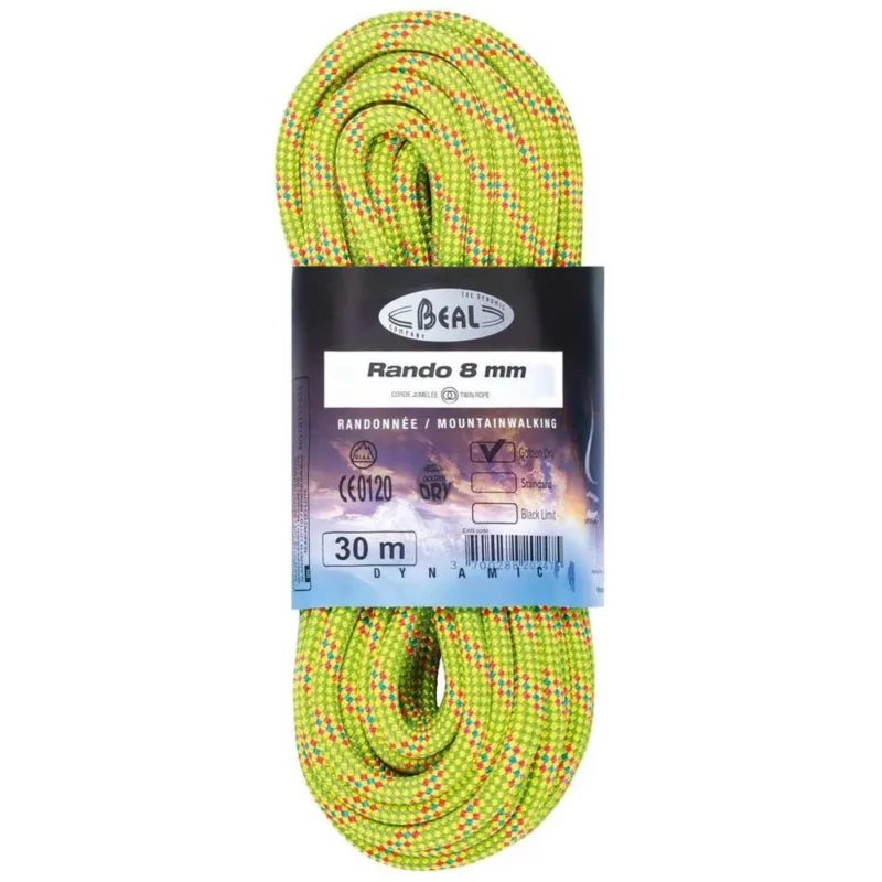 Promotion Saisonnière Beal Corde Rando Golden Dry 8 mm
